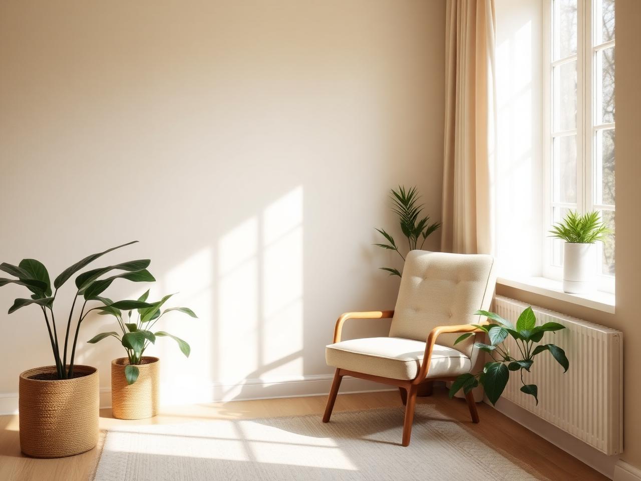 Lo studio: un ambiente accogliente con poltrona e luce naturale